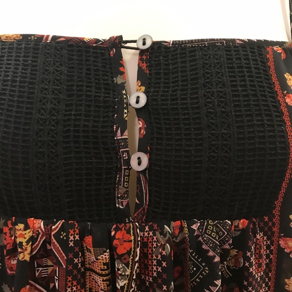 Full Tilt Cold Shoulder Mini Dress Black Lace Trim - Picture 4 of 14